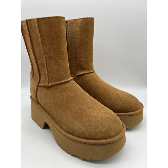 UGG Classic Twin Seam New Heights Boot Chestnut 1158313 Women's Size 11 - Picture 12 of 12